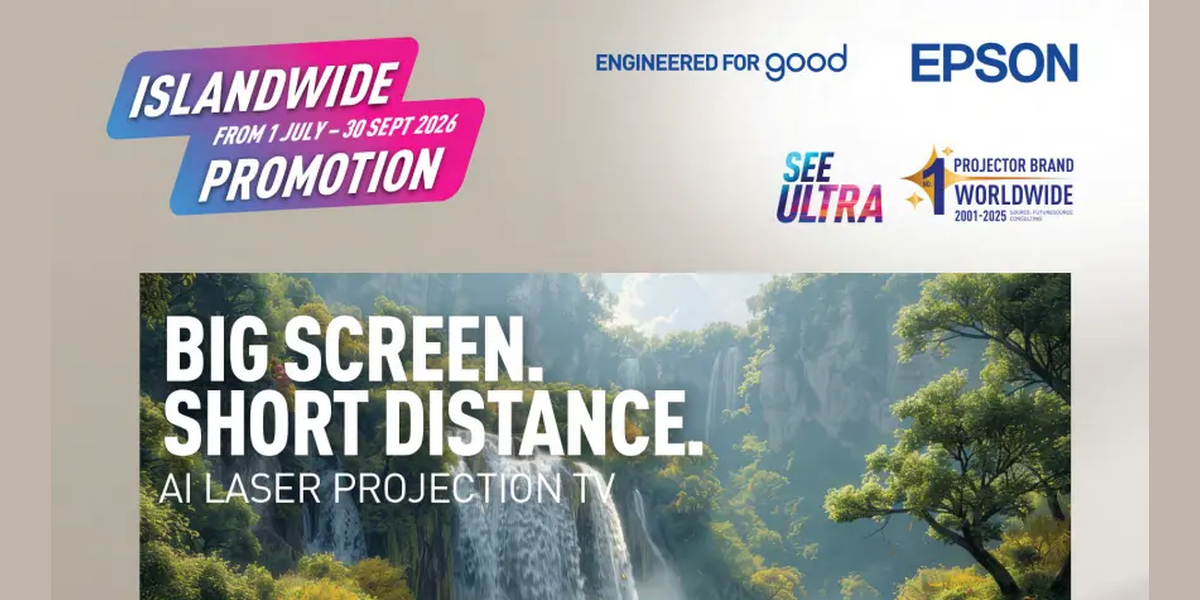 Epson Islandwide Projectors Promotion - discount and cashback, valid till 30 Sep 2026
