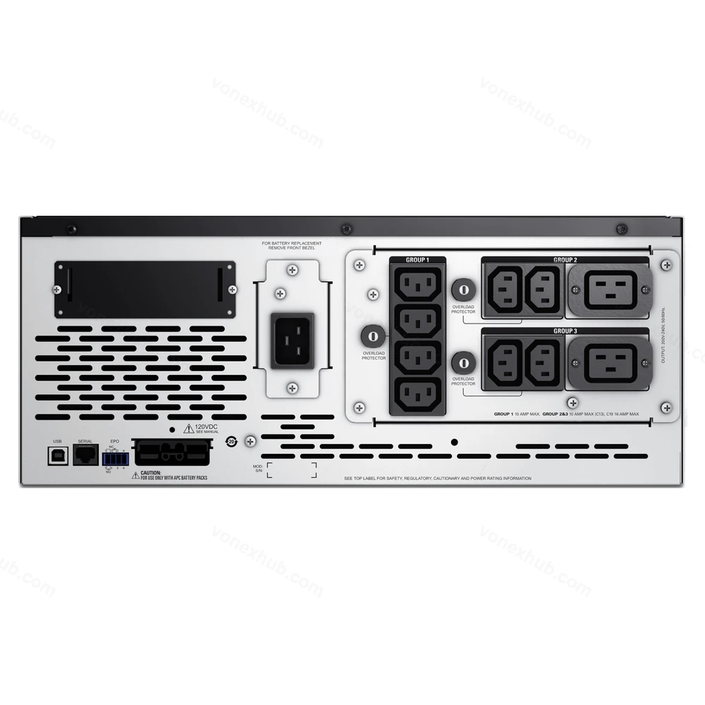 APC SMX2200HV Rear Connectors