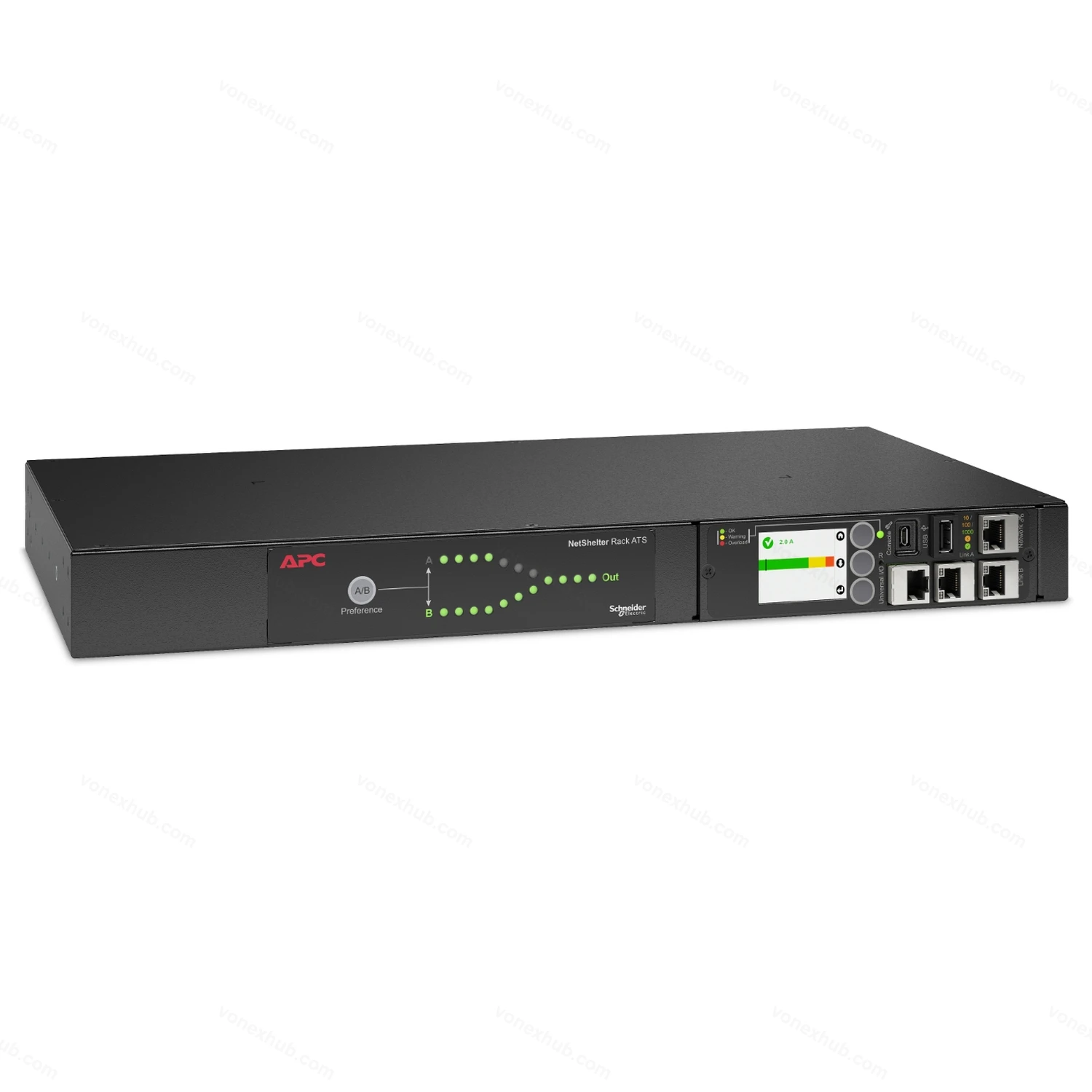 APC AP4423A NetShelter Rack ATS Front Angle View