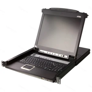 ATEN CL5708M 17" 8-Port PS/2-USB VGA Slideaway LCD KVM Switch