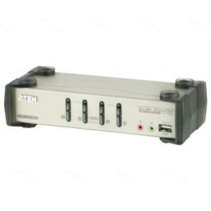 ATEN CS1734B-AT-E 4-Port PS/2-USB VGA/Audio KVMP Switch with OSD