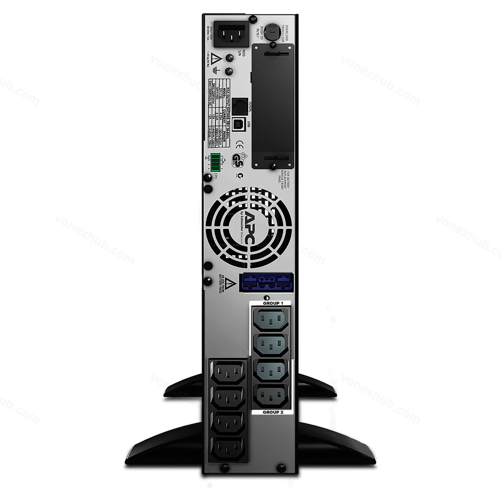 APC SMX1000I Rear Connectors