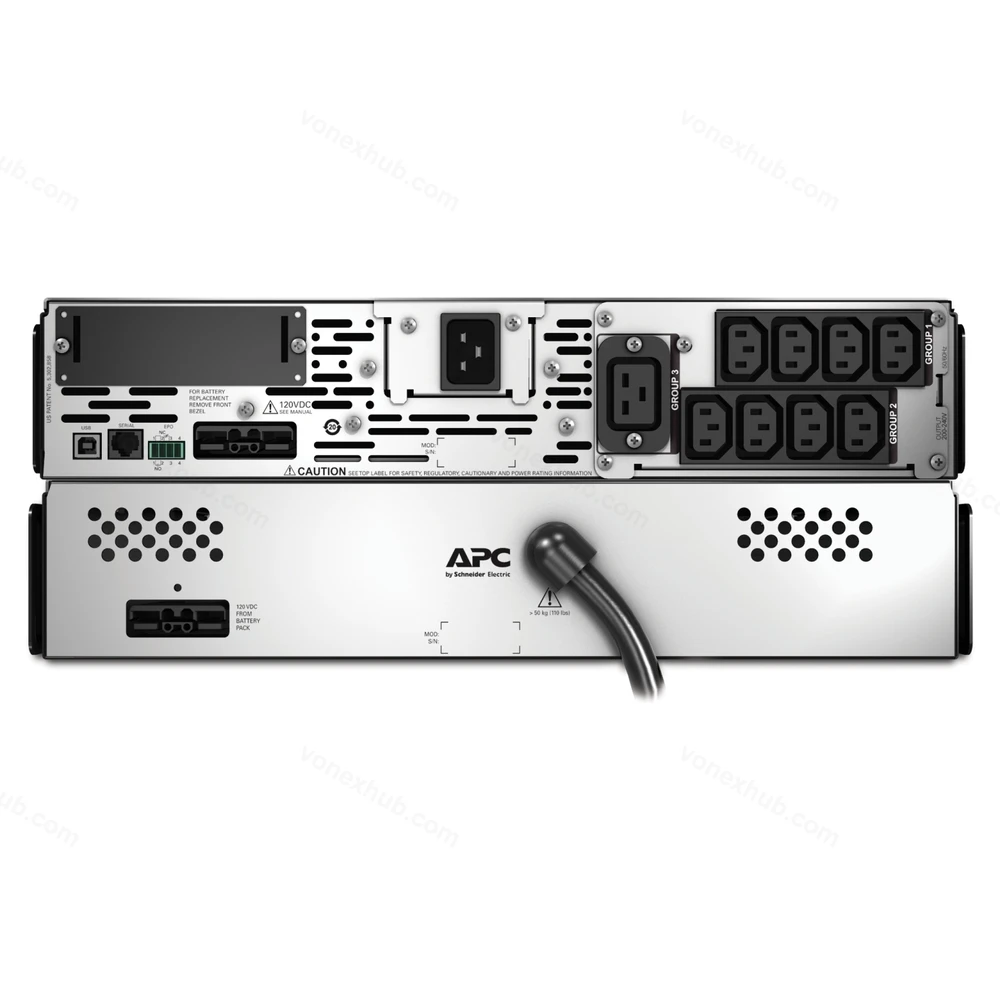 APC SMX3000RMHV2U Rear Connectors