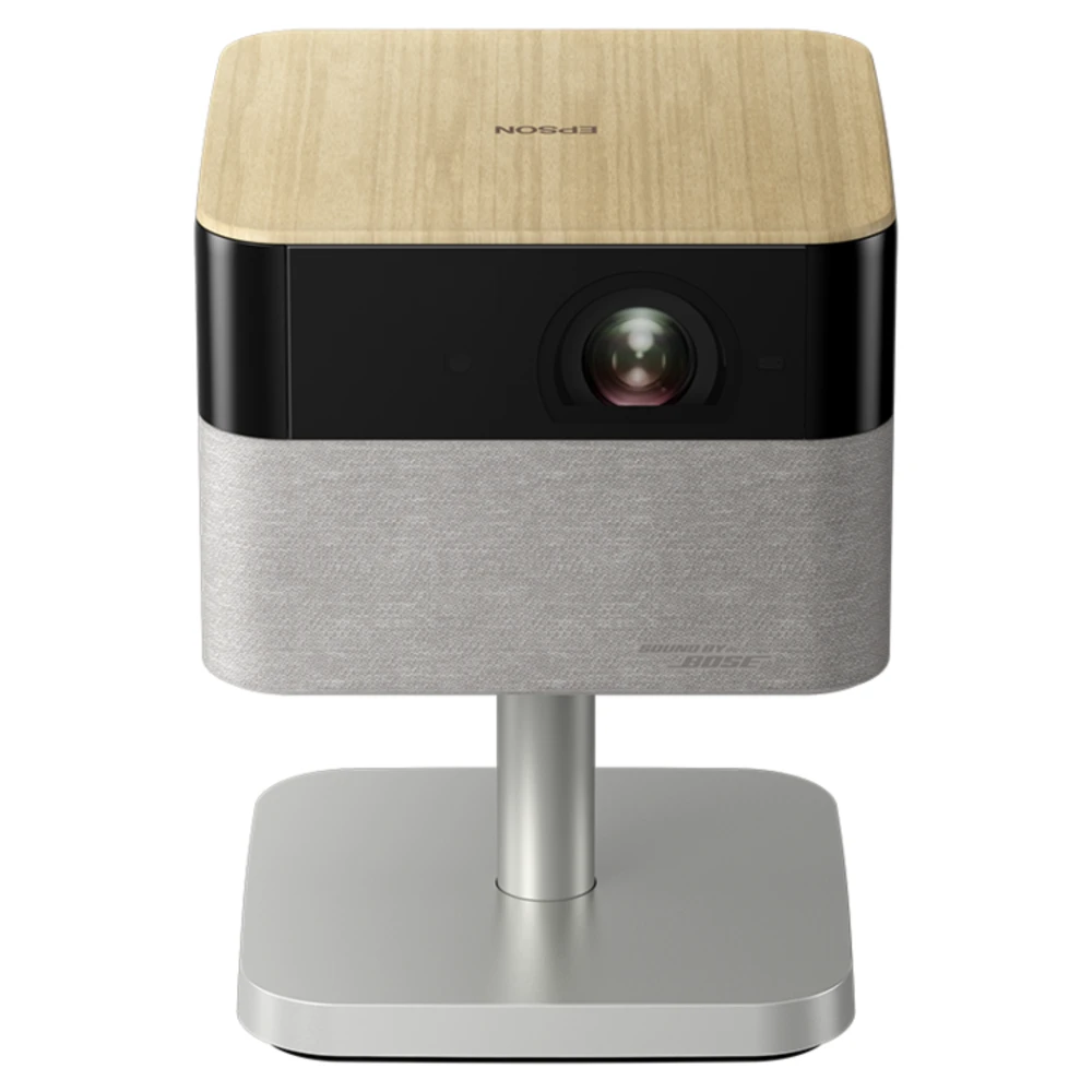 Epson EF-72 Lifestudio Flex Plus portable smart projector in Oak