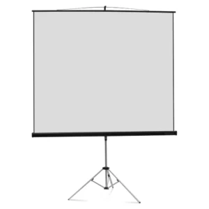 LAV Lena TS Tripod Projector Screen on stand, front view