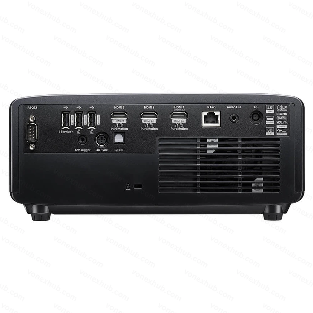 Optoma UHZ58 Projector Connectors