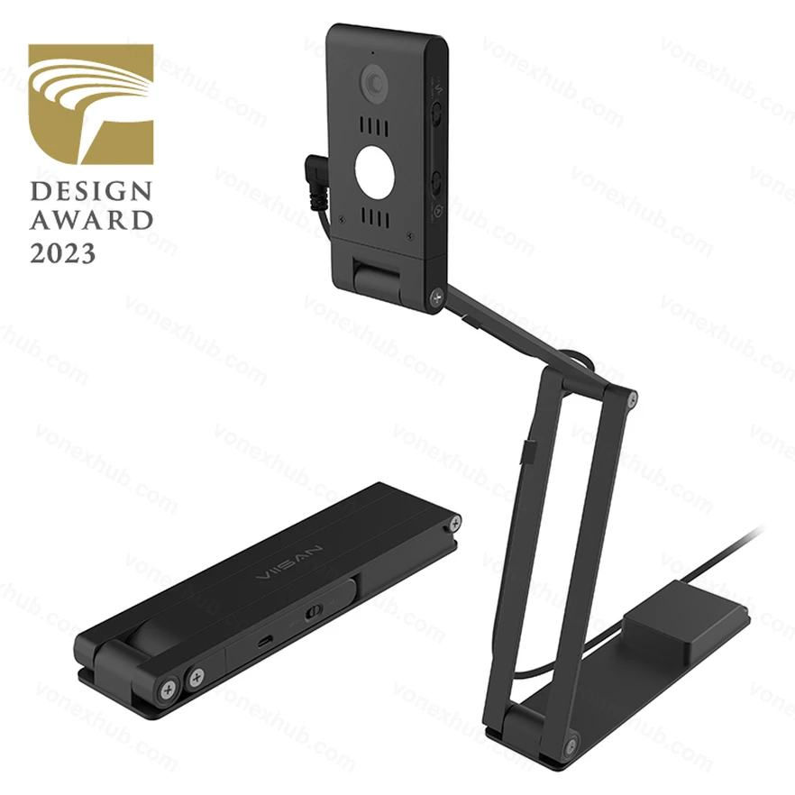 Viisan VS13AI 4K Pocket USB Document Camera with AI Noise Cancellation